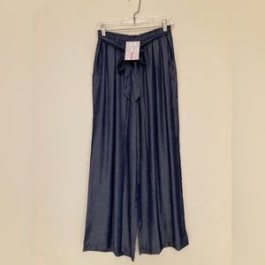 LuLaRoe Dianne pants — dark blue chambray, size S